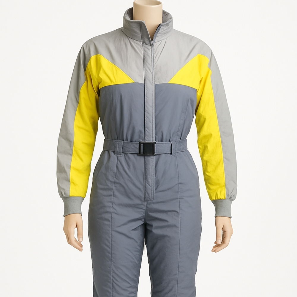 NILS Gray and Yellow Ski Jacket